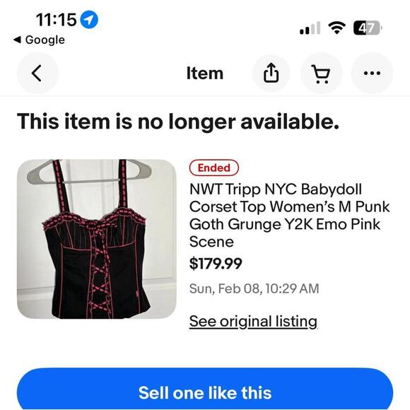 Tripp NYC Women's Black and Multi Corset - Picture 5 of 5